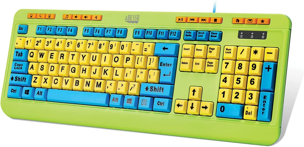 Adesso Antimicrobial Wired Kids KEYBRD and Mouse Combo - Dealtargets.com