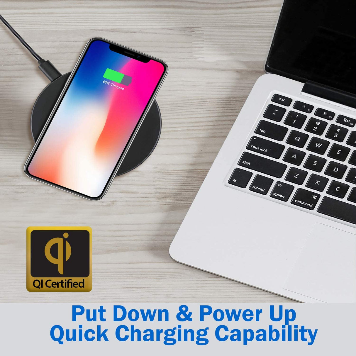 Adesso AUH-1010 10W Max Qi-Certified Wireless Charger - Dealtargets.com