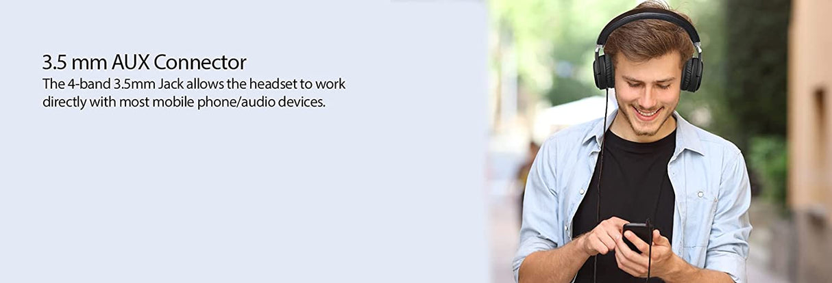 Adesso Bluetooth Active Noise Cancellation Headphone with Build in Microphone - Dealtargets.com