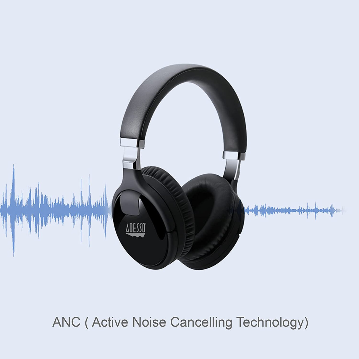 Adesso Bluetooth Active Noise Cancellation Headphone with Build in Microphone - Dealtargets.com