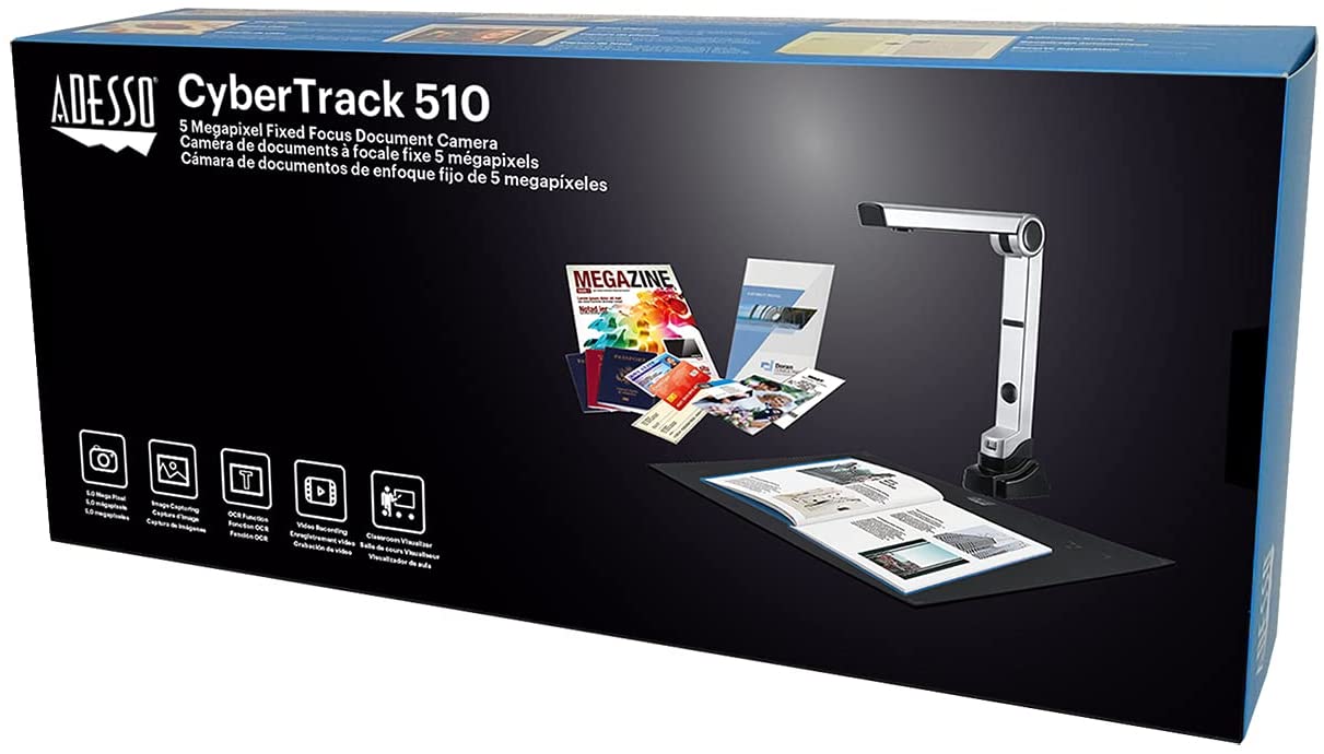Adesso Cybertrack 510-5 Megapixel Fixed-Focus Document Camera - Dealtargets.com