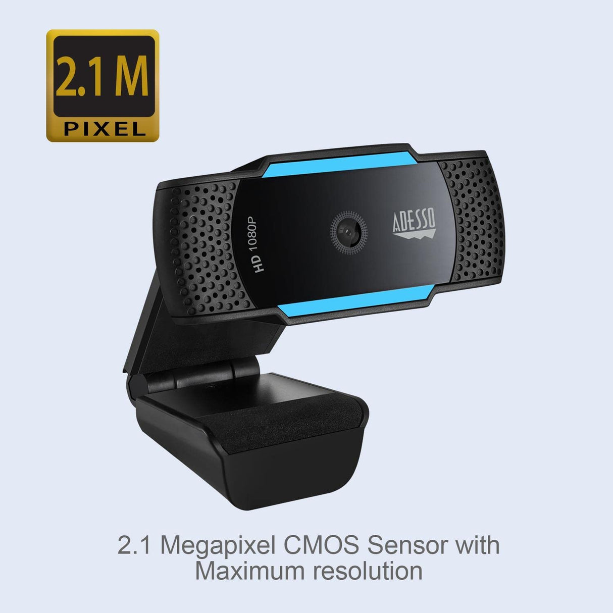 Adesso CyberTrack H5 1080p HD USB Auto Focus Webcam with Built-in Dual Microphone - Dealtargets.com