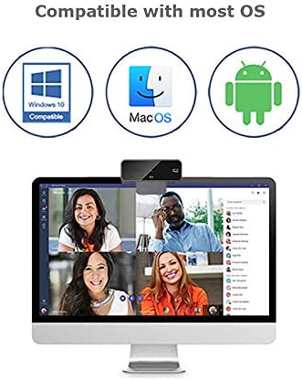 Adesso Cybertrack H6 4K Ultra HD USB Webcam with Built-in Dual Microphone & Privacy Shutter Cover, Black - Dealtargets.com