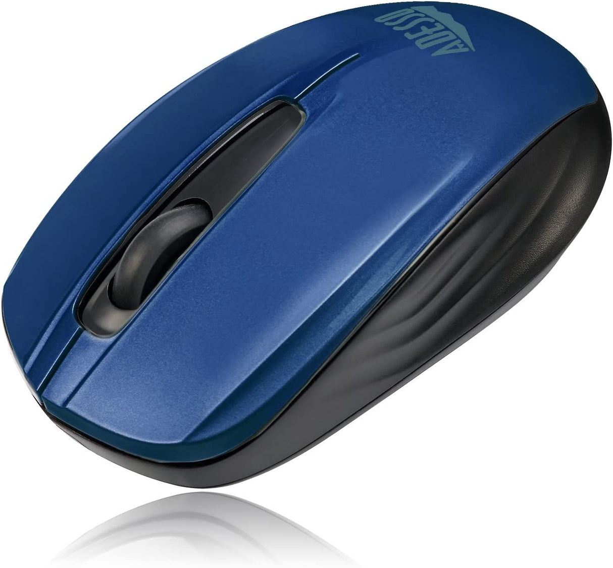 Adesso Ergonomic iMouse S50 - Wireless Optical Mouse (Blue) - Dealtargets.com