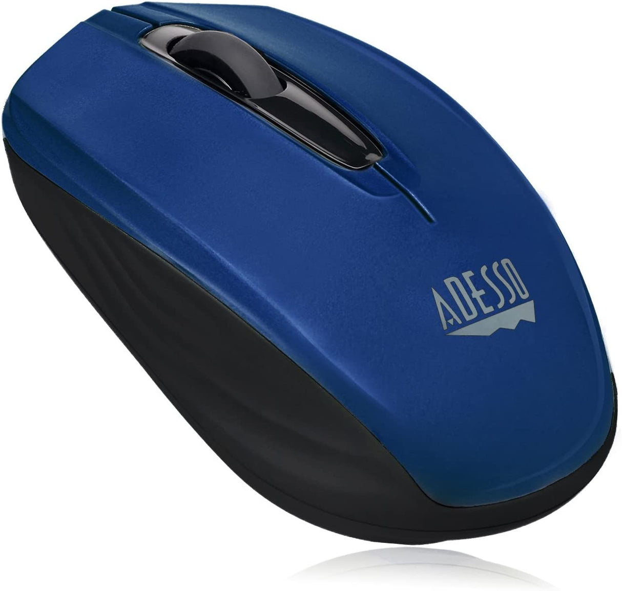 Adesso Ergonomic iMouse S50 - Wireless Optical Mouse (Blue) - Dealtargets.com