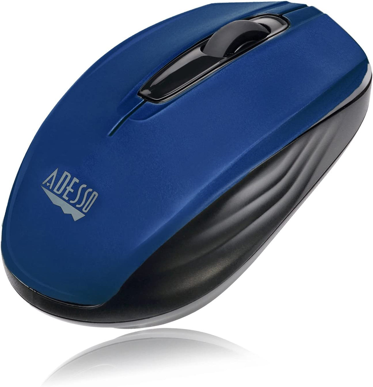Adesso Ergonomic iMouse S50 - Wireless Optical Mouse (Blue) - Dealtargets.com