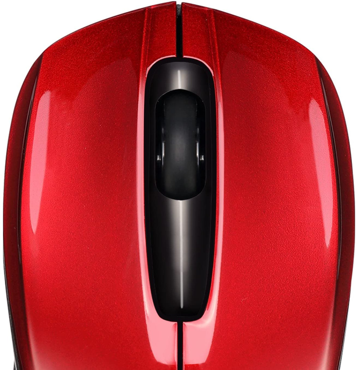 Adesso Ergonomic iMouse S50 - Wireless Optical Mouse (Red) - Dealtargets.com