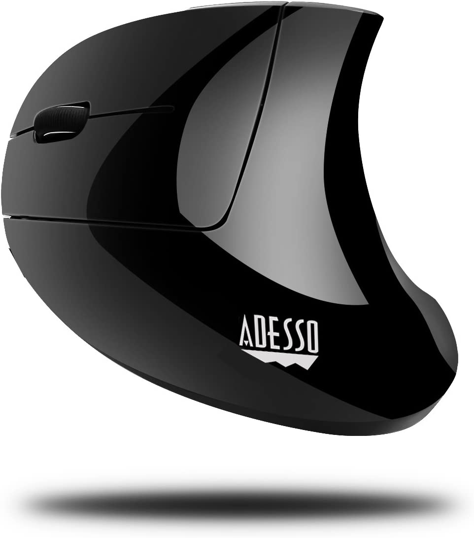 Adesso iMouse E90 - Wireless Left-Handed Vertical Ergonomic Mouse - Dealtargets.com