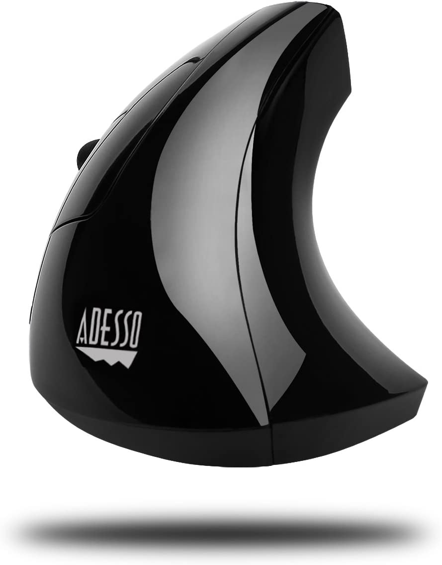 Adesso iMouse E90 - Wireless Left-Handed Vertical Ergonomic Mouse - Dealtargets.com