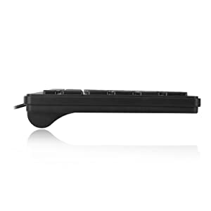 Adesso Natural Ergonomic AKB-111UB SlimTouch Mini Keyboard - Dealtargets.com