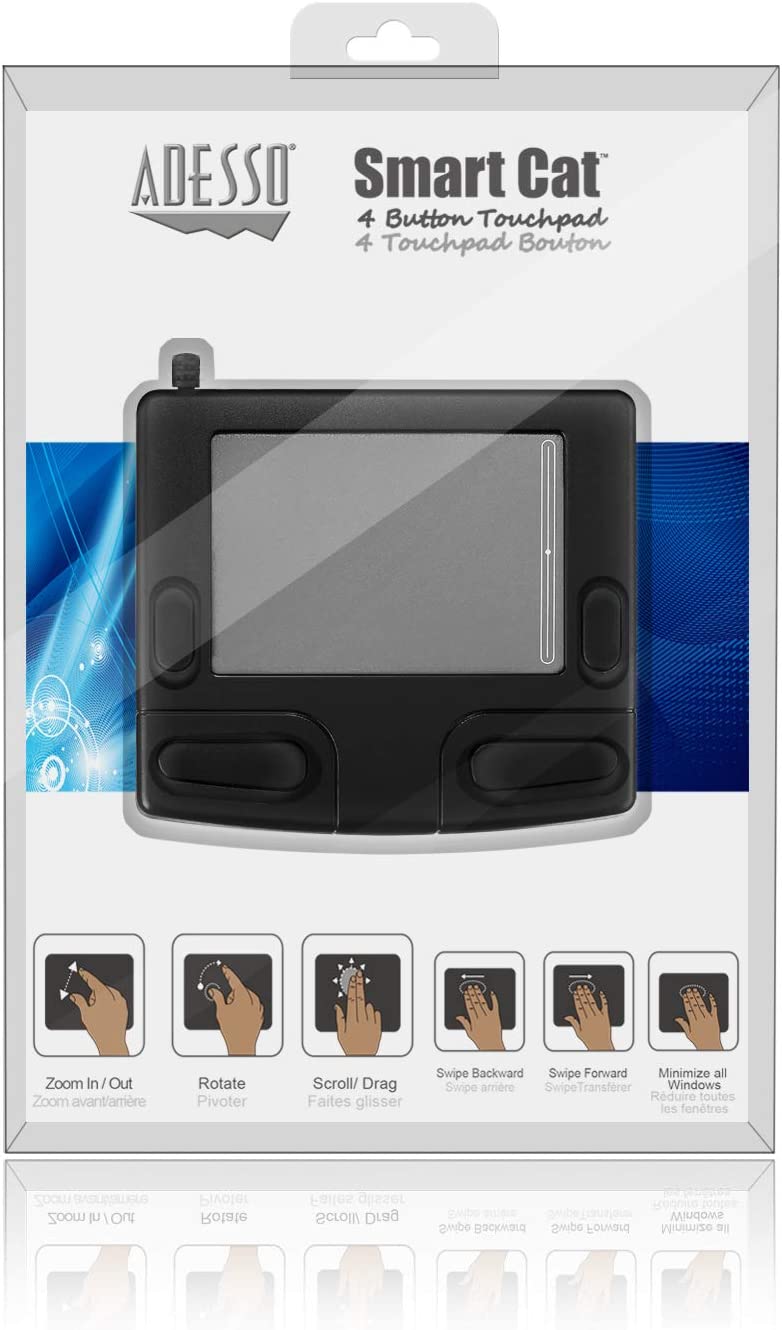 Adesso Smart Cat 4 Button Glidepoint Touchpad - Dealtargets.com