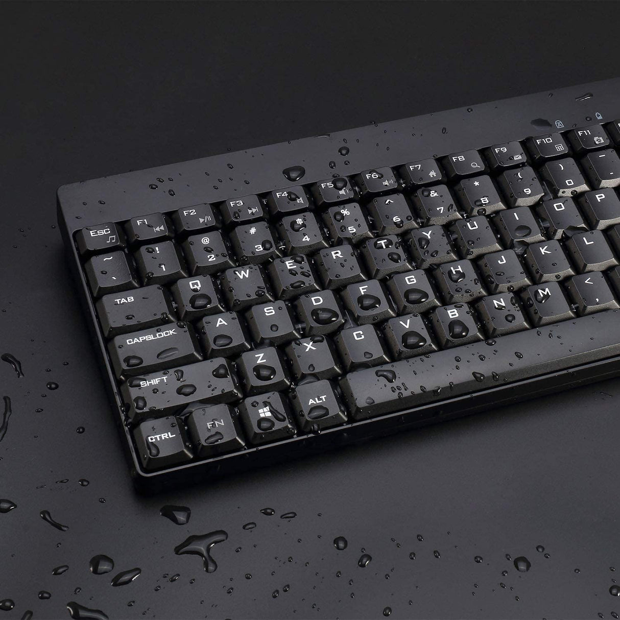 Adesso WKB-1100CB Natural Ergonomic Wireless Spill Resistant Mini Keyboard & Mouse Combo - Dealtargets.com