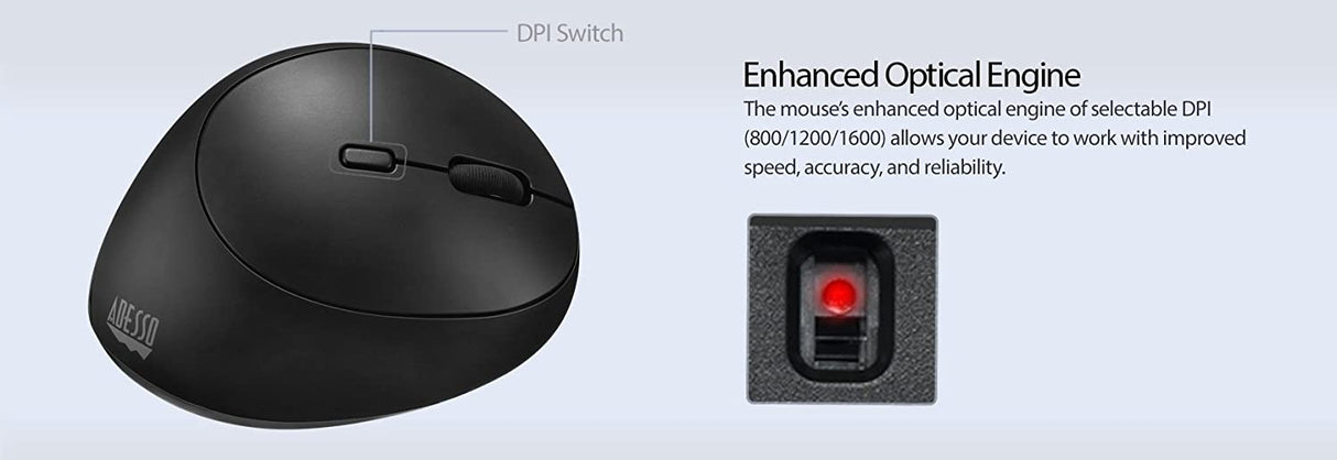 Adesso WKB-1150CB Easytouch Desktop Multimedia Keyboard and Mouse Combo-Wireless Wave Combo -Curved Comfort, Black - Dealtargets.com