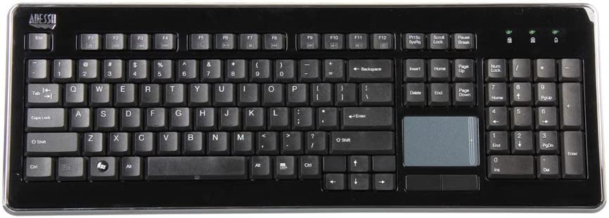 Adesso WKB-4400UB - Wireless SlimTouch Desktop Touchpad Keyboard - Dealtargets.com