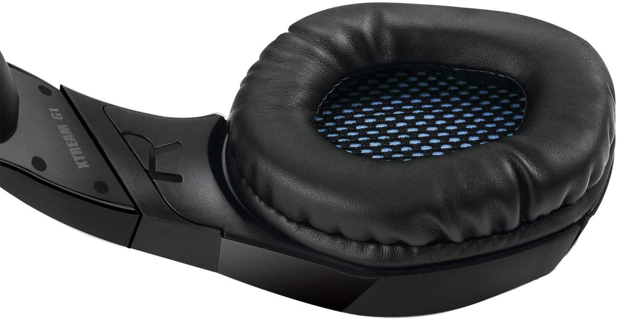 Adesso Xtream G1 - Gaming Headphones with Noise Cancelling Microphone and LED Lighting for PC, PS4, Xbox, Nintendo Switch, and Laptops, Black - Dealtargets.com