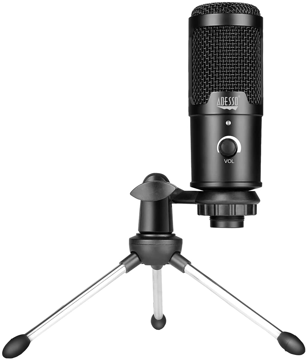 Adesso Xtream M4 Cardioid USB Microphone with Stand for Recording, Streaming and Meetings - Dealtargets.com
