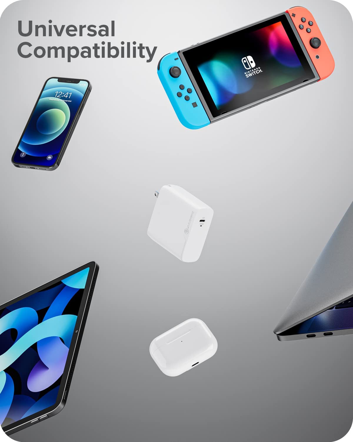 ALOGIC 100W MacBook Pro Charger USB C Charger withGaNFast Tech, PD 3.0 Laptop Charger for MacBook Pro 16/13, Air, M1 Mac, XPS 15/13, iPad Pro, iPhone 13/13 Pro/Max/13 Mini Galaxy, Pixel & More - Dealtargets.com