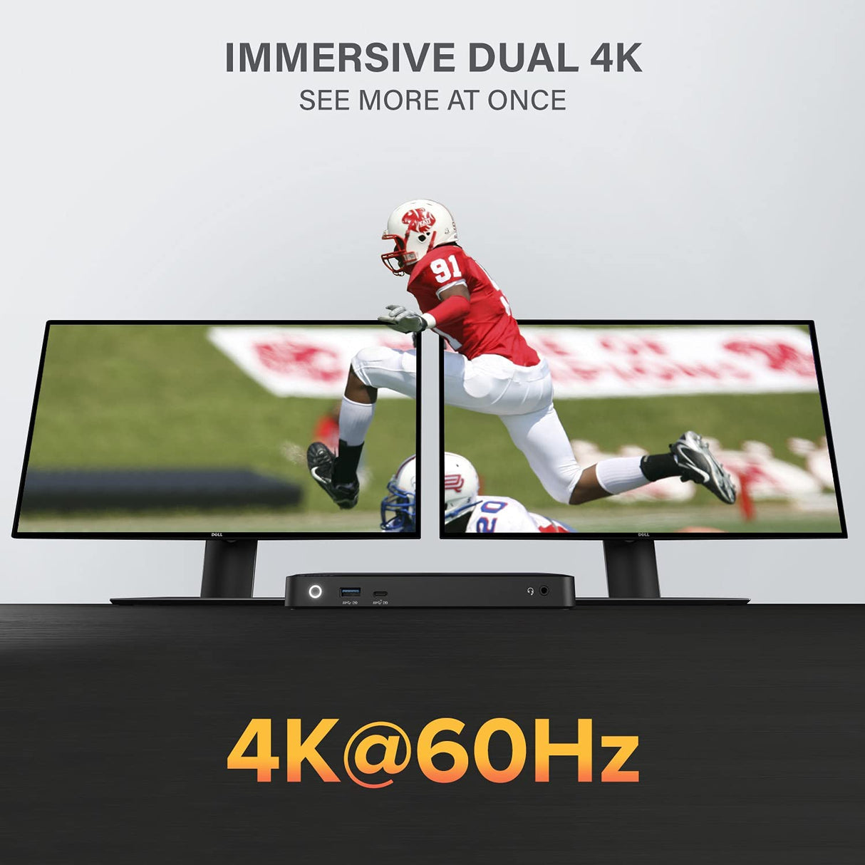 ALOGIC Dual 4K Display Universal Docking Station DX2 with 65W Laptop Compatible with Mac and Windows, 2x4K@60Hz DisplayPort,1xUSB-C 10G (with Fast Charging),3xUSB-A 5G, Audio, Ethernet - Dealtargets.com