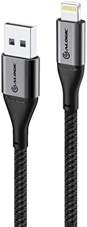 Alogic ULA8P1.5-SGR 1.5 m Super Ultra USB-A to Lightning Cable Space Grey - Dealtargets.com
