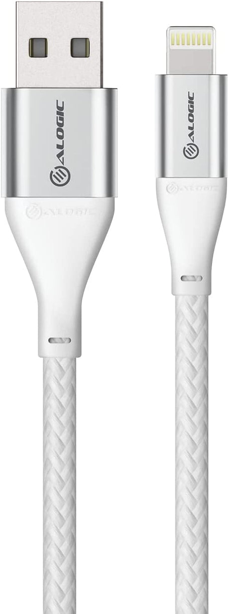 Alogic ULA8P1.5-SLV 1.5 m Super Ultra USB-A to Lightning Cable Silver - Dealtargets.com