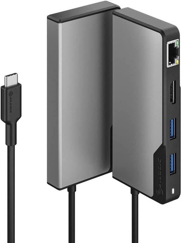 ALOGIC USB-C Fusion Alpha 5-in-1 Hub V2 - 2 x USB-A 3.1 Gen 1, 1 x USB-C 3.1 Gen 1 & 100WPD, 1 x HDMI 4K@60Hz, and 1 x Gigabit Ethernet - Dealtargets.com