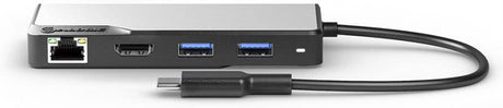 ALOGIC USB-C Fusion Alpha 5-in-1 Hub V2 - 2 x USB-A 3.1 Gen 1, 1 x USB-C 3.1 Gen 1 & 100WPD, 1 x HDMI 4K@60Hz, and 1 x Gigabit Ethernet - Dealtargets.com
