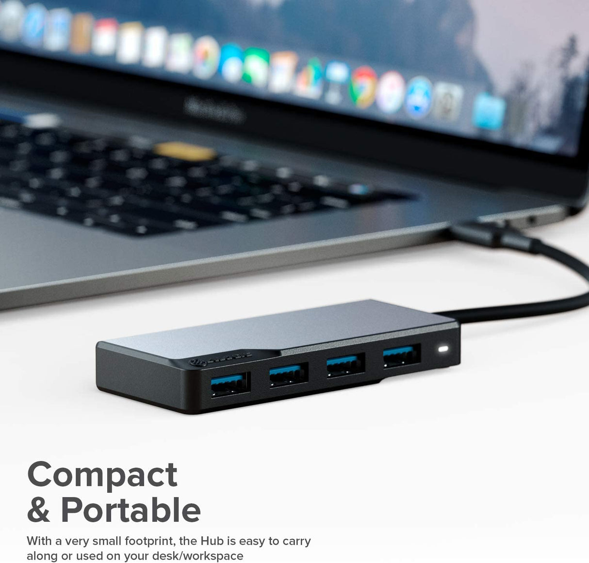 ALOGIC USB-C Fusion Swift Hub, 4-in-1 Type C Adapter, USB A 3.0 Data Rate of 5Gbps, Compatible with MacBook Pro/Air and iPad Pro/Air - Dealtargets.com