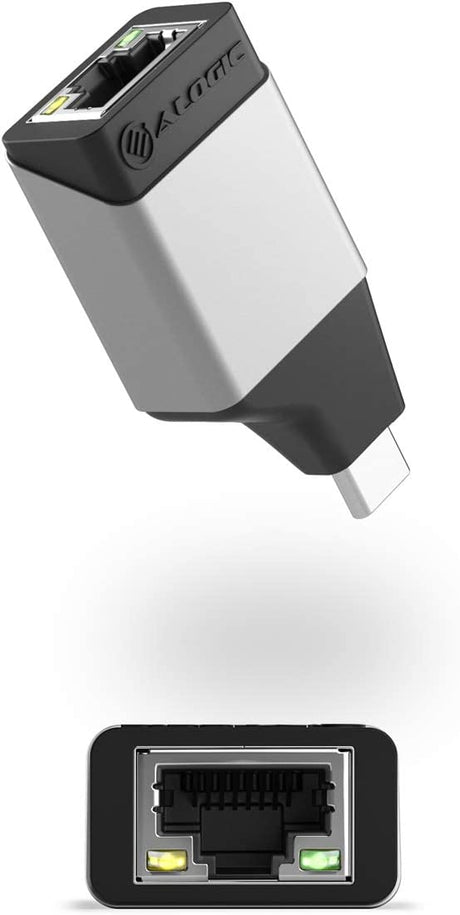 ALOGIC USB C to Gigabit Ethernet Mini Adapter,RJ45 Port, Supports 10/100/1000Mbps network connections, Compatible for iPad Pro, Macbook Pro, Samsung Galaxy, Pixel, MacBook Air, Surface, iPad and More. - Dealtargets.com