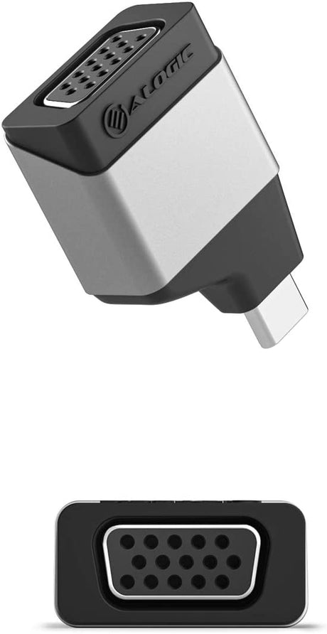 ALOGIC USB C to VGA Mini Adapter, 1920 x 1200 (1200p) @60Hz Compatible with MacBook Pro, Air, Pixel Book, XPS, Surface, Galaxy, iPad Pro, Air 2020 and More (Thunderbolt Compatible) - Dealtargets.com