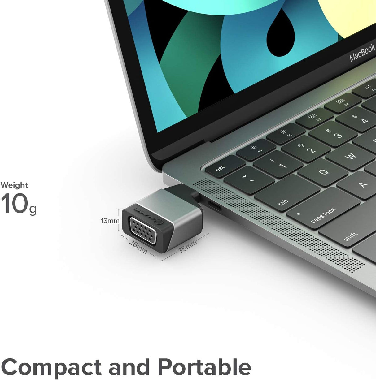 ALOGIC USB C to VGA Mini Adapter, 1920 x 1200 (1200p) @60Hz Compatible with MacBook Pro, Air, Pixel Book, XPS, Surface, Galaxy, iPad Pro, Air 2020 and More (Thunderbolt Compatible) - Dealtargets.com