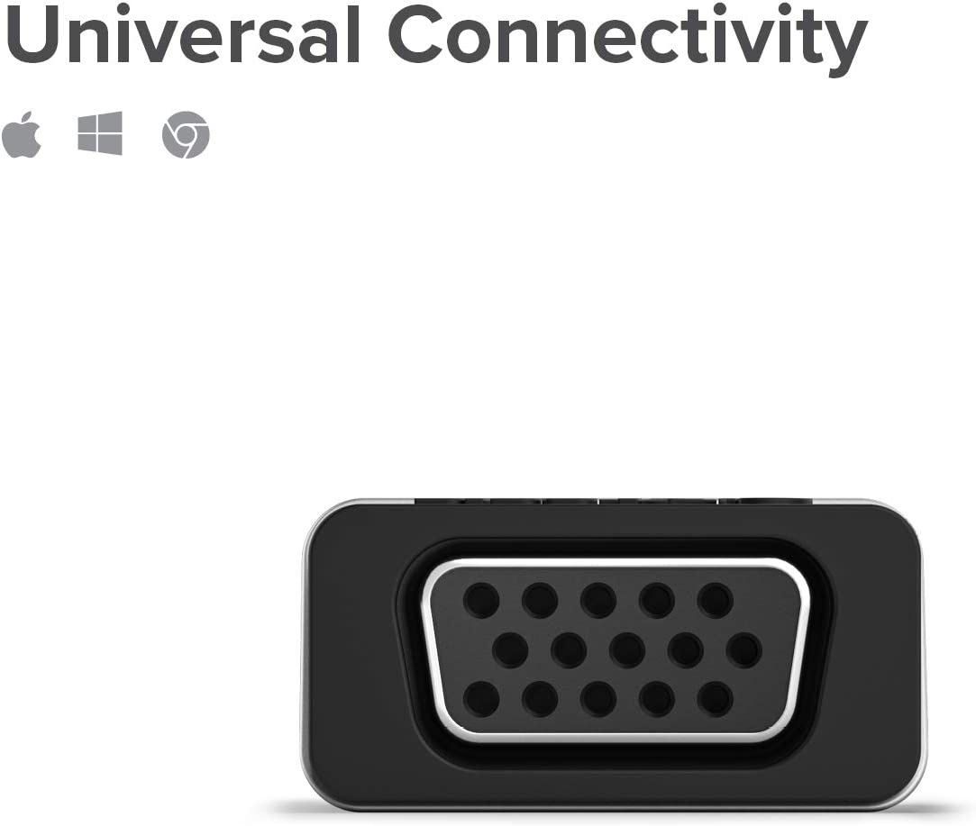 ALOGIC USB C to VGA Mini Adapter, 1920 x 1200 (1200p) @60Hz Compatible with MacBook Pro, Air, Pixel Book, XPS, Surface, Galaxy, iPad Pro, Air 2020 and More (Thunderbolt Compatible) - Dealtargets.com