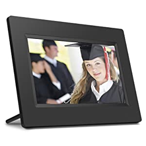 Aluratek 7 Inch LCD Digital Photo Frame with Auto Slideshow Using USB & SD/SDHC (ADPF07SF) – Black - Dealtargets.com