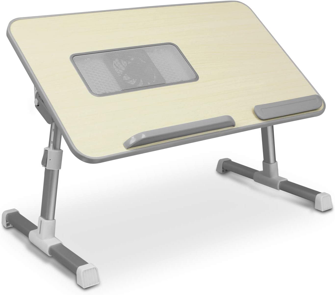 Aluratek – Tavolo Raffreddato Per Laptop Con Ventola, Regolabile In Altezza E Inclinazione, Alluminio, Per Notebook Fino A 17", Portatile