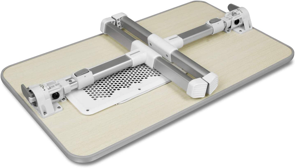 Aluratek (ACT01F) Adjustable, Foldable, Ergonomic, Laptop Cooling Table with Cooling Fan (Standing Desk, Sofa/Couch Tray, Floor) - Dealtargets.com