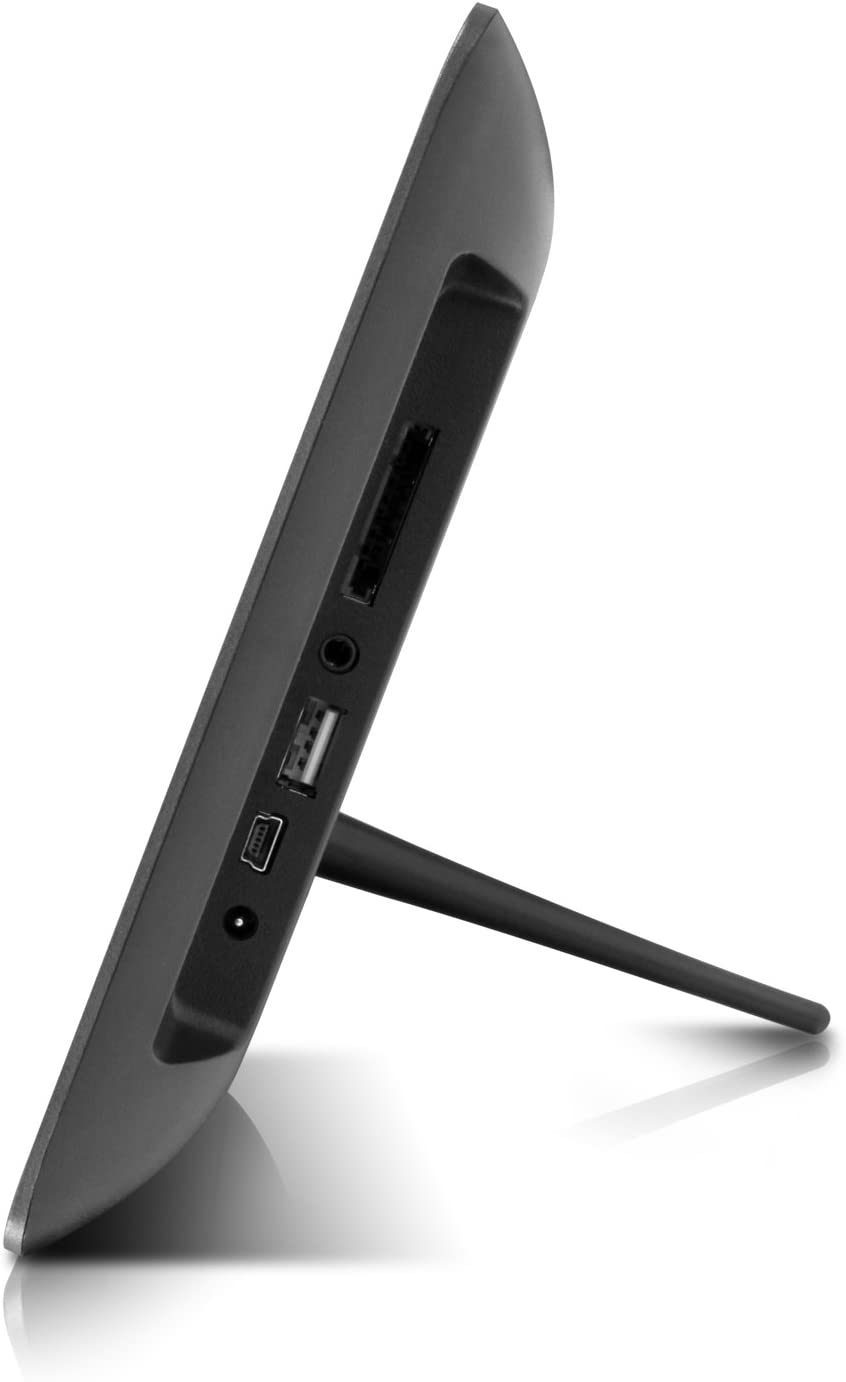 Aluratek ADMSF108F 8-Inch Digital Photo Frame with Energy Efficient Motion Sensor 4GB Built in Memory (Black) - Dealtargets.com