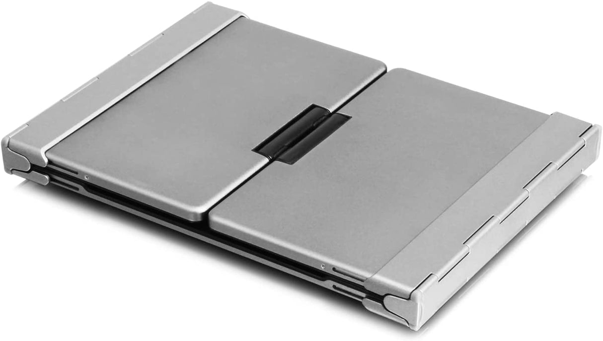 Aluratek Portable Aluminum Tri-Fold Bluetooth Keyboard (Standard Full-Size) with Built-in Rechargeable Battery for iPhone, Smartphone, iPad, Tablet, Mac, PC (ABLKO4F) Black - Dealtargets.com