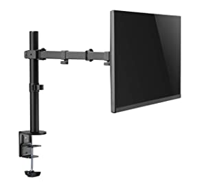 Amer mounts Amer Single LCD Monitor Desk Mount Stand Fully Adjustable/Tilt/Articulating for 1 Screen up to 32" (EZCLAMP), 1 Monitor (up to 32") Desk Clamp - Dealtargets.com