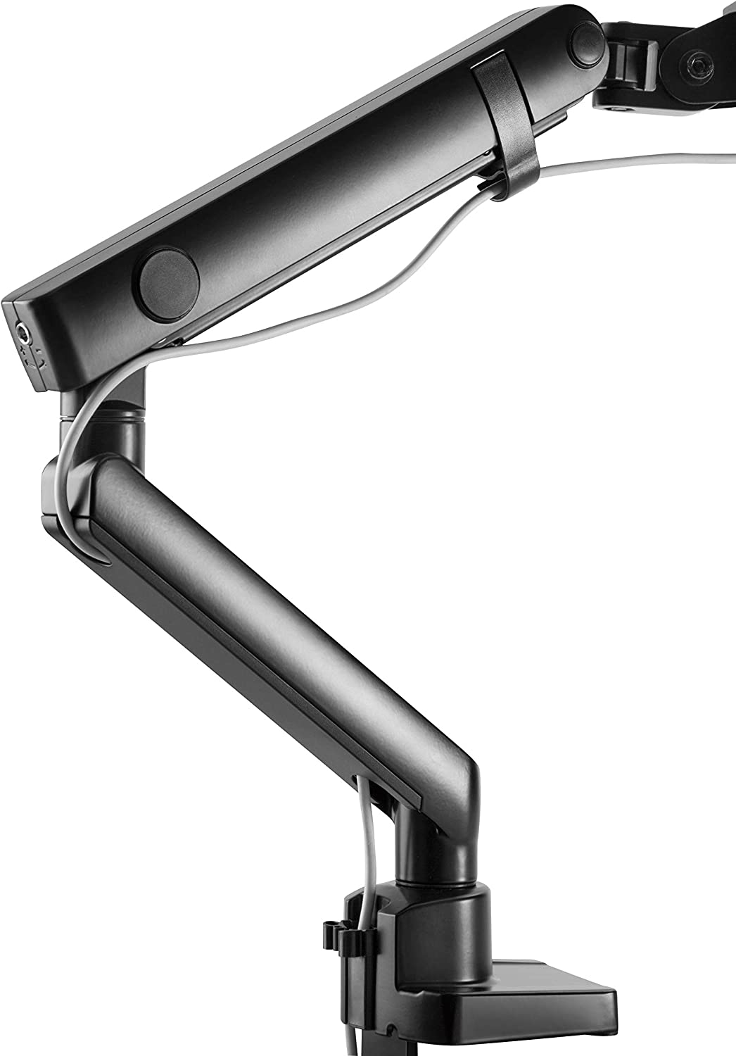 Amer Mounts | LED LCD Monitor Arm | Hydra Lift Articulating Arm | Clamp and Grommet Base | (Single 17"-32") Black - Dealtargets.com