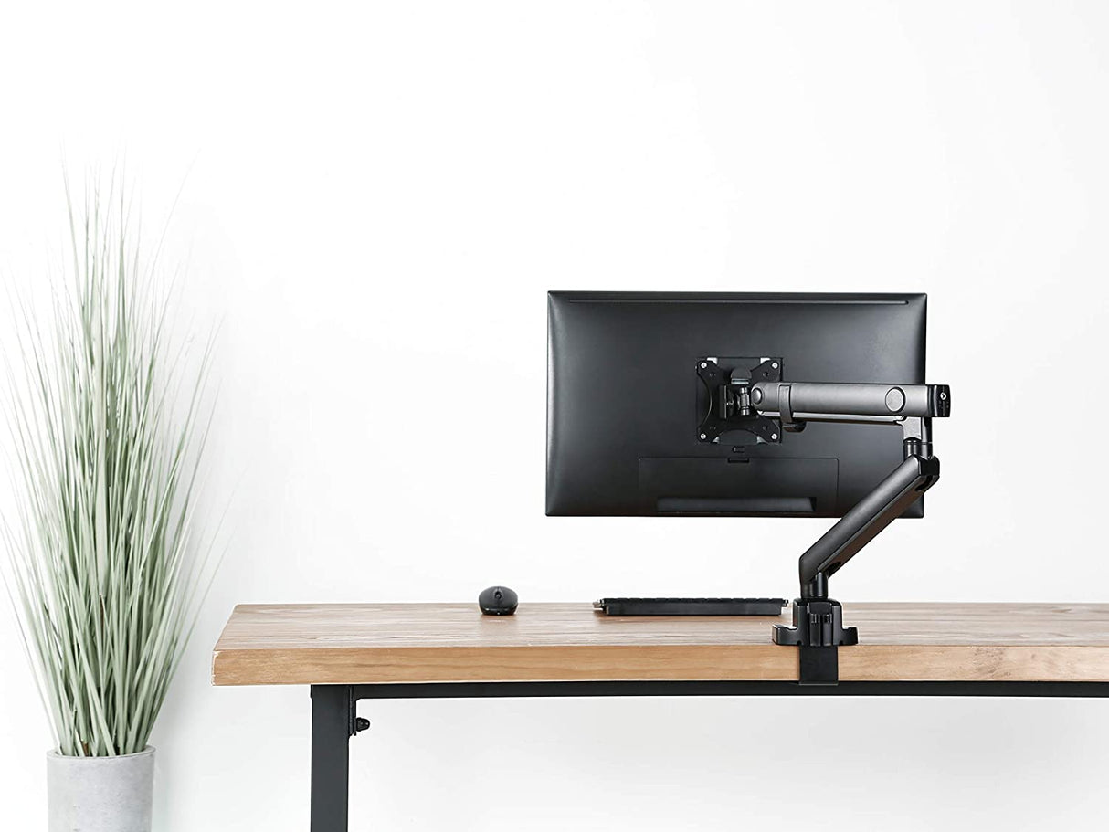 Amer Mounts | LED LCD Monitor Arm | Hydra Lift Articulating Arm | Clamp and Grommet Base | (Single 17"-32") Black - Dealtargets.com