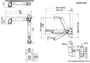 Amer networks Amer AMR1AW Wall Mount for Monitor - Dealtargets.com