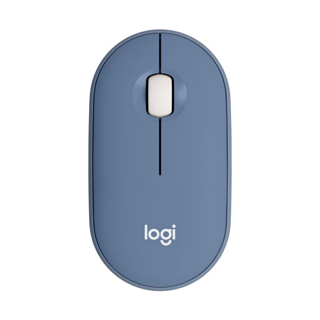 Logitech Pebble Wireless Mouse, Bluetooth, 2.4 GHz Receiver, Silent, Quiet Click