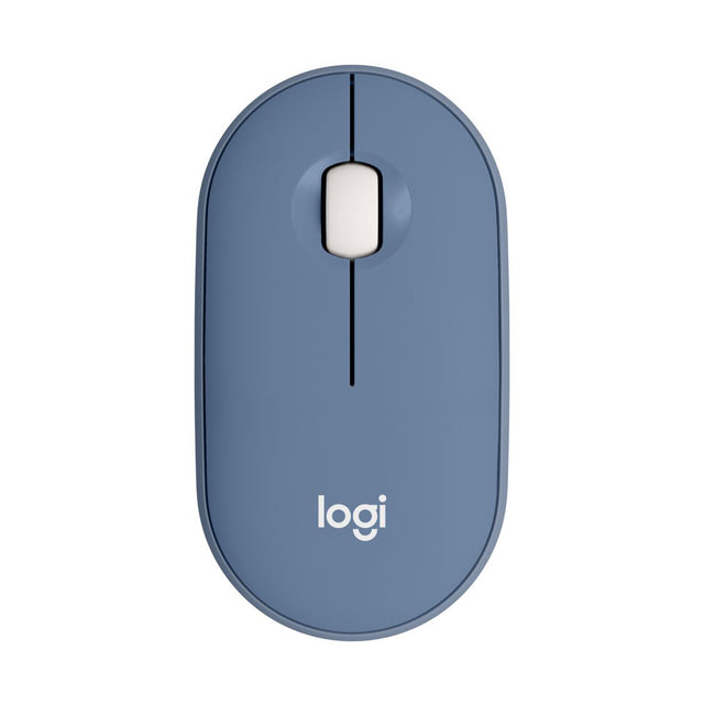 Logitech Pebble Wireless Mouse, Bluetooth, 2.4 GHz Receiver, Silent, Quiet Click