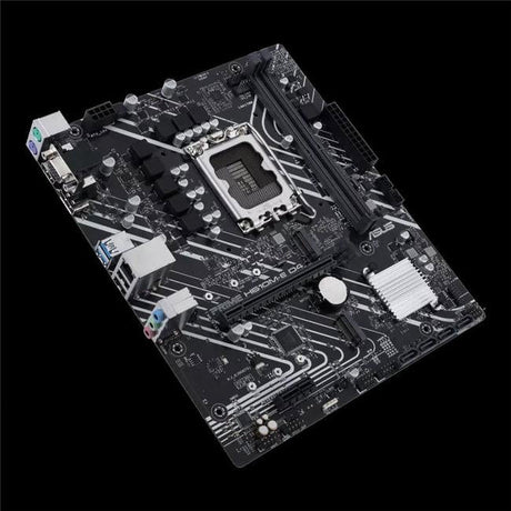 Asus Tek 9.6 x 8.3 in. H610 LGA1700 Max 64GB DDR4 DP D-Sub HDMI mATX Motherboard  Black
