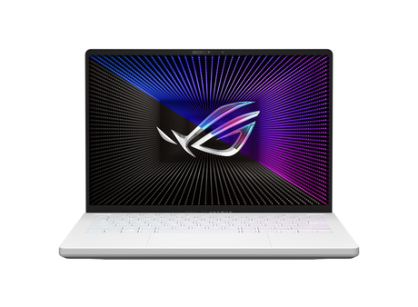 ASUS ROG Zephyrus G14 GA402RK-DH72-CA Moonlight White 14.0 WQXGA AMD Ryzen 7 6800HS 16GB RAM 512GB SSD AMD Radeon RX 6800S 8GB Graphics Win11 Home 1Y1ADP Clavier Anglais RGB Gaming Notebook