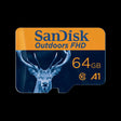 SanDisk 64GB microSDXC UHS-I Card With Adapter, Single Pack - SDSQUNR-064G-GN6VA