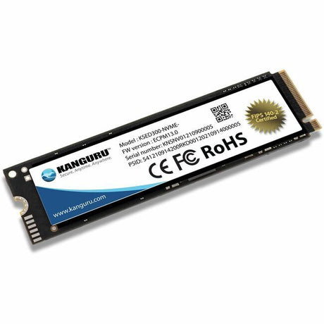 Kanguru Defender - SSD - encrypted - 500 GB - internal - M.2 2280 - PCIe 3.0 x4 (NVMe) - FIPS 140-2 Level 2  256-bit AES  FIPS 197 - TCG Opal Encryption 2.0 - TAA Compliant