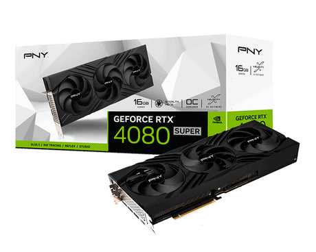 PNY - GeForce RTX 4080 SUPER 16GB VERTO Overclocked Triple Fan Graphics Card DLSS 3 - Black