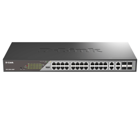 D-LINK DSS-200G-28MP/E 28-Port Gigabit Ethernet PoE+ Surveillance Switch