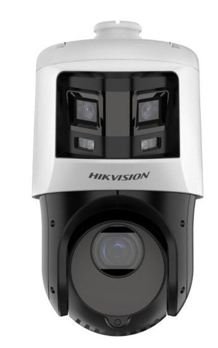 Hikvision DS-2SE4C425MWG-E/26(F0) Pro TandemVu 6+4MP 25x Colorful IR Panoramic And PTZ Camera, White