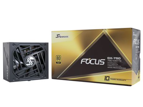 Seasonic FOCUS V3 GX-750  750W 80+ Gold  Full-Modular  Fan Control in Fanless  Silent  and Cooling Mode  Perfect Power Supply for Gaming and Various Application  SSR-750FX3.